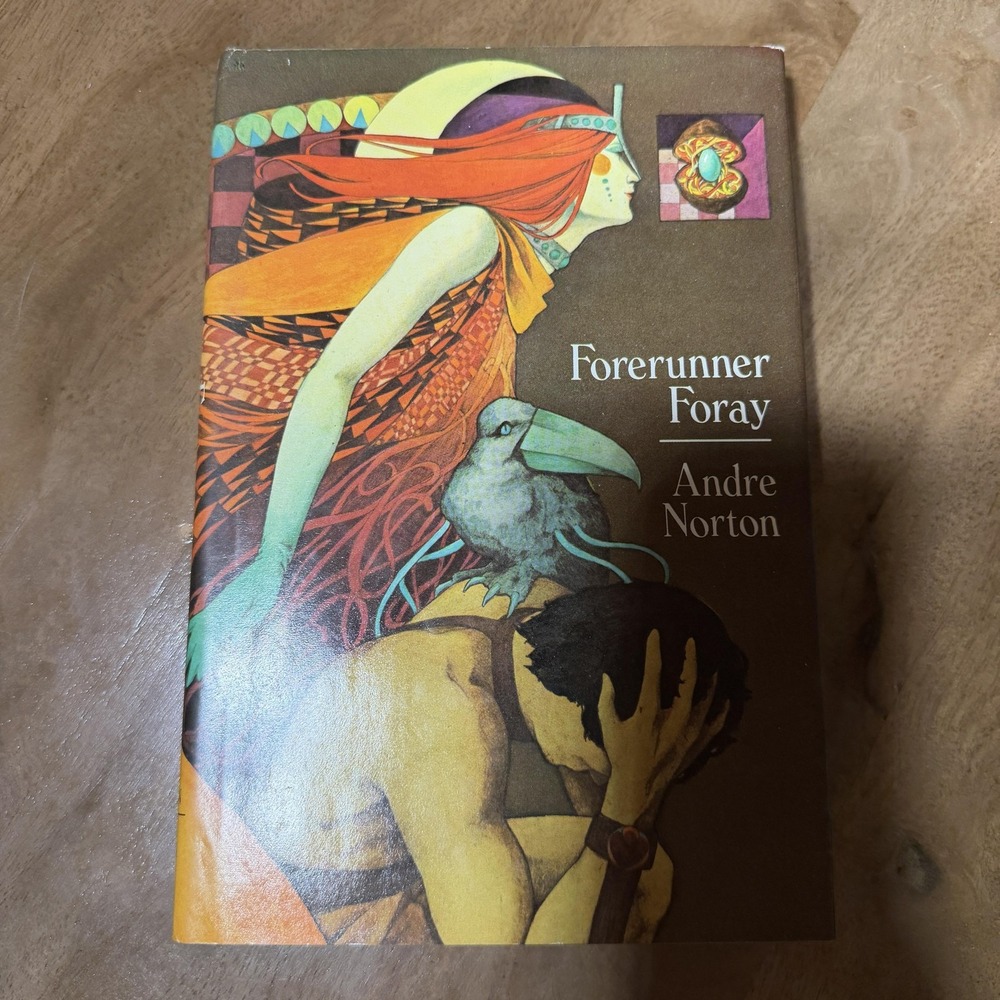 Vintage Forerunner Foray Andre Norton 1973 Viking HC Dust Jacket Brown USA